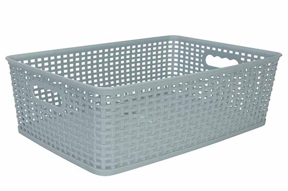 Hozon opbergmand pastelblauw 12 l 40 x 26,5 x 12,5 cm