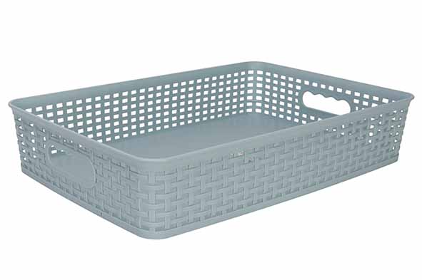 Hozon Aufbewahrungskorb pastellblau 7,5 l, 39,9 x 26,3 x 8,5 cm