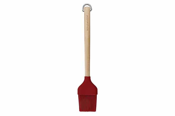 Glaceerborstel Core Empire Red, hout en siliconen, rood, 22 cm