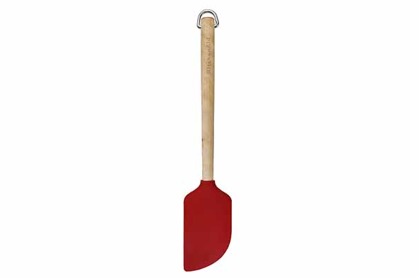 Pannenlikker Core Empire Red, hout en siliconen, rood, 31 cm