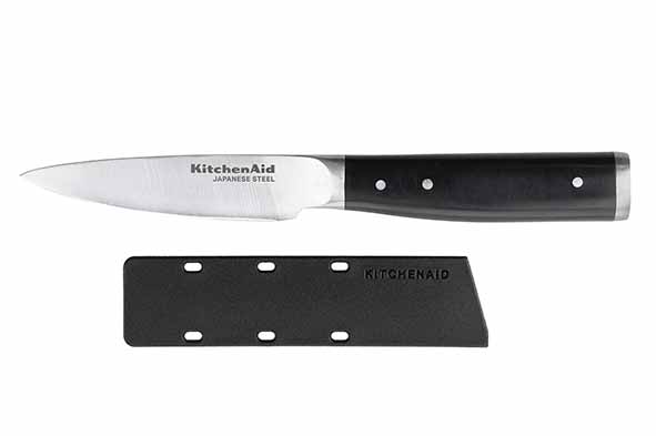 Gourmet officemes 9 cm zwart roestvrij staal