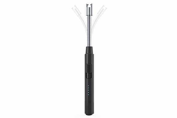 Lot de 12 allume-bougies flex avec USB, longueur 22,5 cm, couleurs assorties