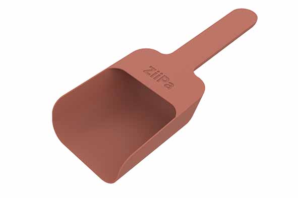 Melfa pelletschep terracotta 17,5 x 7,5 x 3,5 cm