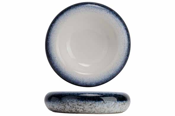 Torus Cove schaal wit-blauw Ø 20,3 x H 5 cm