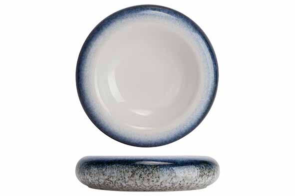 Torus Cove schaal wit-blauw Ø 24 x H 5,5 cm