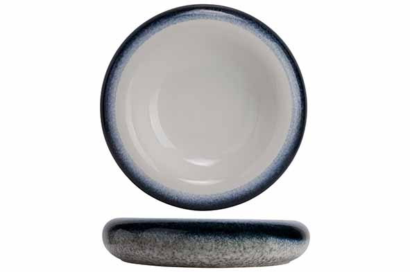 Torus Cove schaal wit-blauw Ø 28 x H 6 cm