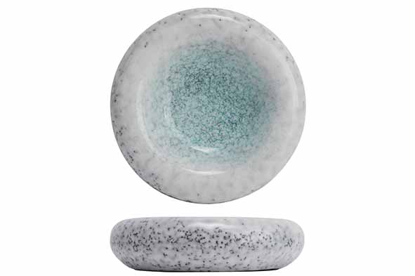 Torus Tundra kom groen-wit Ø 16 x 4 cm
