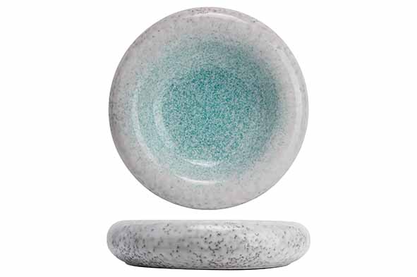 Torus Tundra schaal groen-wit Ø 28 x H 6 cm