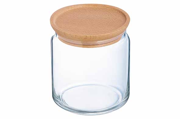 Durable voorraadpot 0,75 l hout 10,5 x 10,5 x 11,2 cm