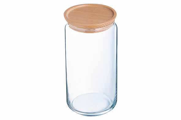 Durable voorraadpot 1,5 l hout 10,5 x 10,5 x 20,3 cm