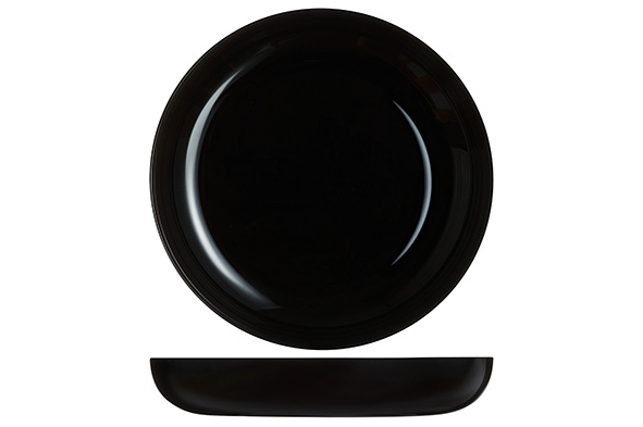 Evolutions noir assiette creuse Ø 21 cm