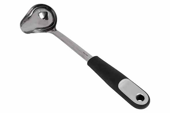 Malmo sauce ladle, stainless steel, black, 30 x 8 x 3.4 cm