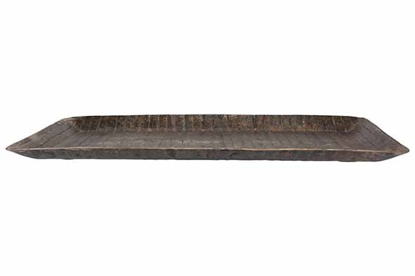 Schale Rustic silber 41 x 22 x 2,5 cm