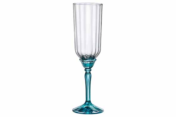 Florian Kir Royal glass set of 6 blue 21cl