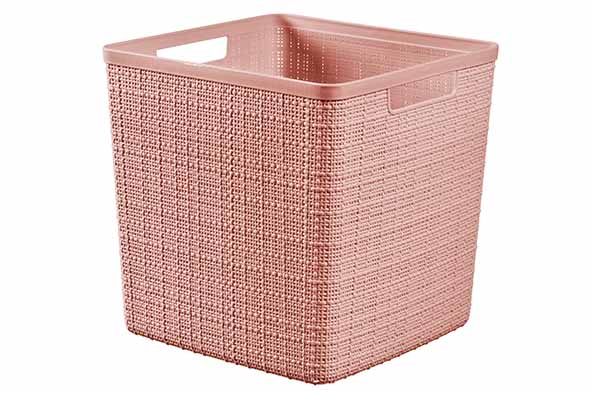 Jute opbergbox rose dawn 17 l 27,9 x 27,9 x 27 cm