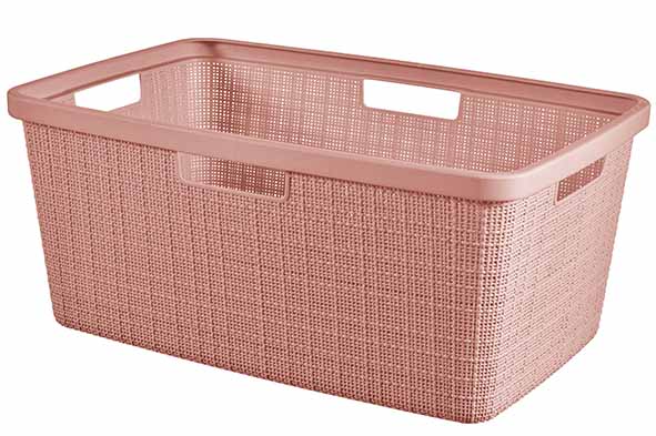 Jute Wäschekorb rose dawn 46 l 59,4 x 39,4 x 25 cm
