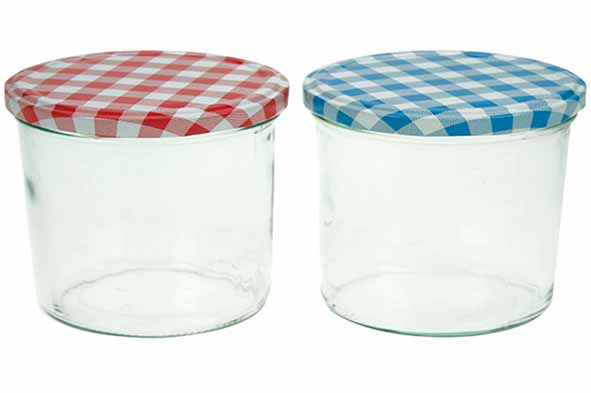 Set van 3 confituurpotten, glas, transparant, 23 cl, Ø 8,5 cm