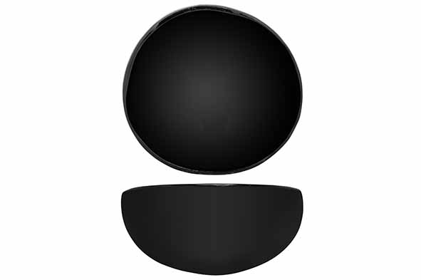 Cocosbowl zwart, Ø 14 cm
