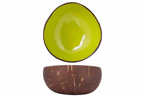 Cocosbowl limoengroen Ø 14 cm