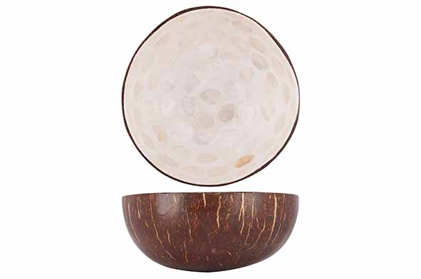 Cocosbowl witte parel Ø 14 cm