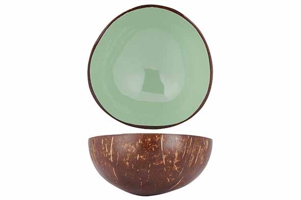 Cocosbowl muntgroen Ø 14 cm