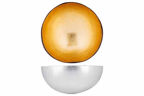 Cocosbowl goud Ø 14 cm