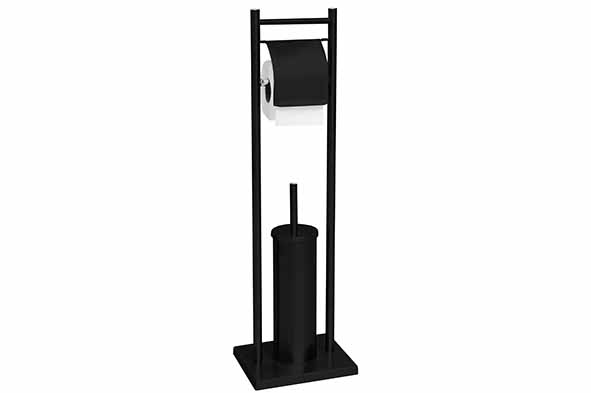 Bridge Black houder voor toiletpapier en borstel