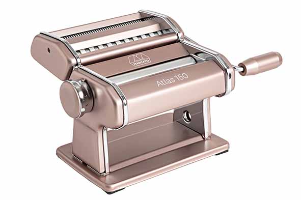 Powder pink pasta machine lasagne, fettuccine, tagliolini 20.7 x 20 x 15.5 cm