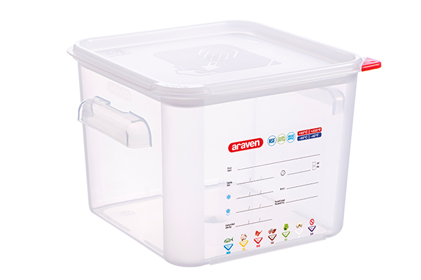 Frischhaltedose PP transparent 6 l 23,5 x 23,5 x 19 cm