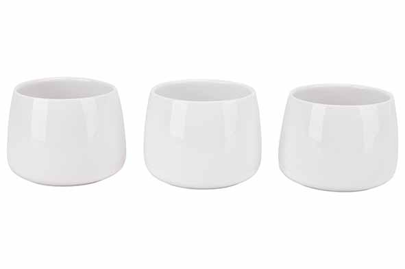 Torres kom wit set van 3 Ø 9 x H 6,5 cm