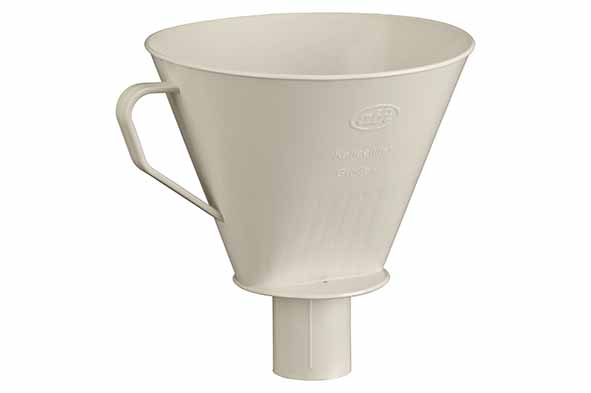 Koffiefilter, beige, kunststof, 14 x 14 x 16 cm