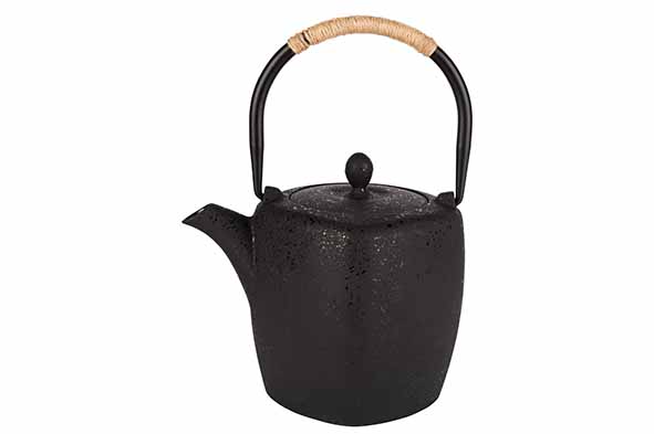 Theepot donkergrijs 1,3 l, 12 x 19 x 17 cm