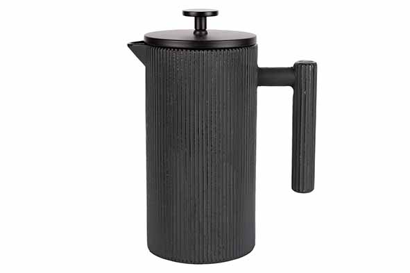 Koffiemaker French press donkergrijs 0,82 l