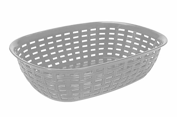 Rattan mand Nº 2 grijs 3 l 30,5 x 21,3 x 7,6 cm
