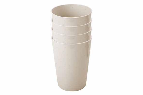 Set van 4 Jovi bekers, 30 cl, beige