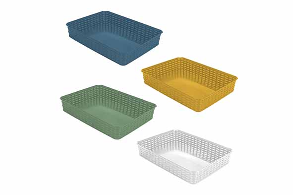 Panier en rotin n°4 4,5 l 35,8 x 26,2 x h 6 cm