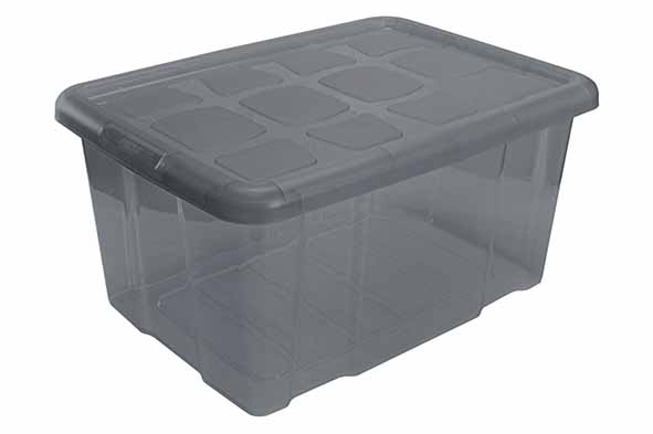 Opbergbox 60 l met deksel 61,5 x 45 x 29,7 cm