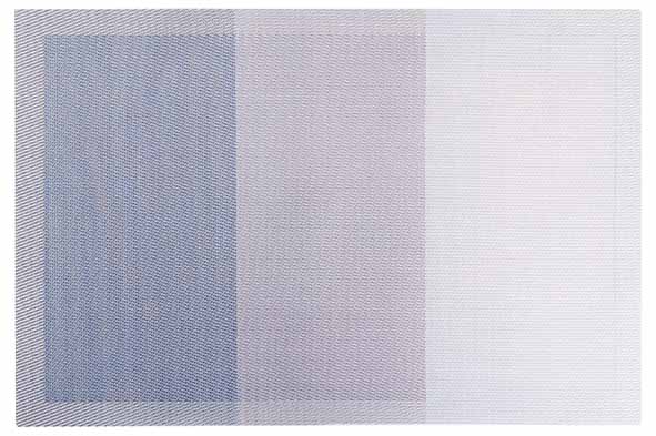 Placemat PVC Shades blauw 45 x 30 cm
