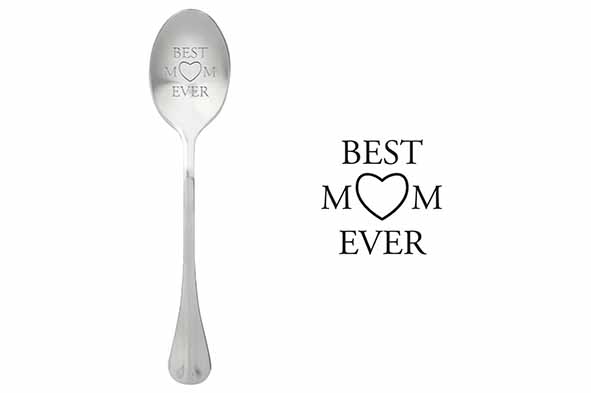Spoons koffielepel set van 6 Best Mom Ever