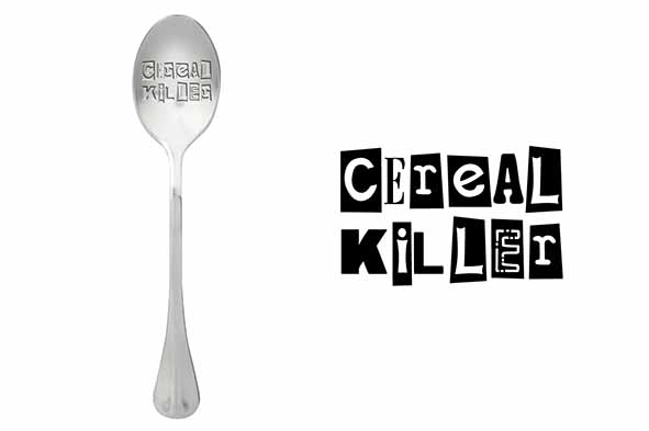 Spoons koffielepel Cereal Killer, set van 6, roestvrij staal, zilver