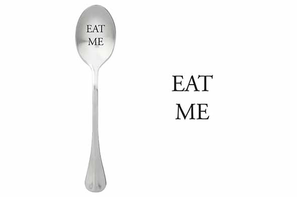 Koffielepel One Message Spoon set van 6 zilver