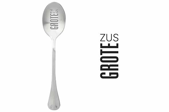 Koffielepel Grote zus, set van 6, roestvrij staal, 15,2 x 3,6 x 2,9 cm