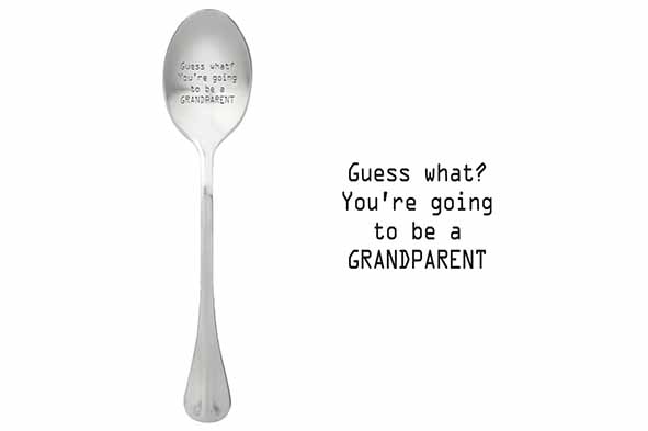 One Message Spoon koffielepel set van 6 oma worden