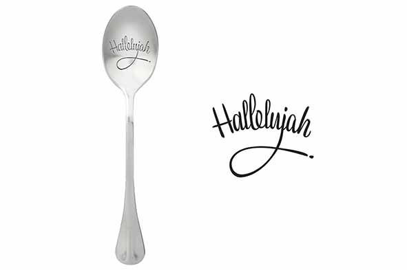 Spoons set van 6 koffielepels Hallelujah zilver
