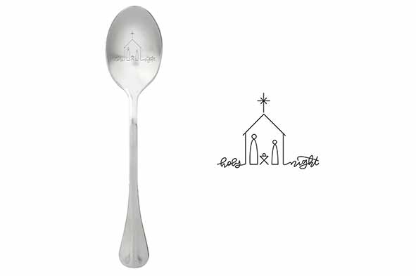 One Message Spoon set van 6, holy night