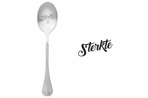 One Message koffielepel set van 6 Sterkte