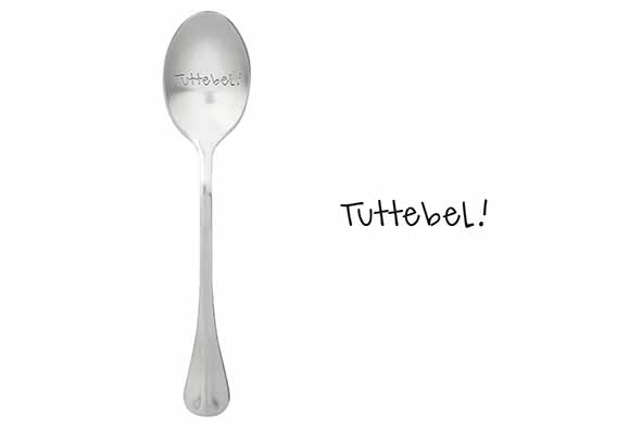 Set van 6 One Message koffielepels Tuttel, 15,2 cm