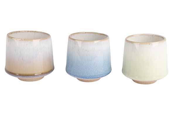 Cocoon Spring beker 0,24 l, set van 3, Ø 8,5 cm, gemêleerde kleuren