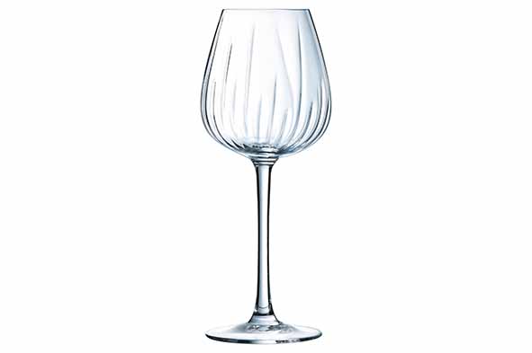 Swirly wijnglas 35 cl, set van 4, glas, Ø 8,5 cm, 17,6 x 17,6 x 21,8 cm