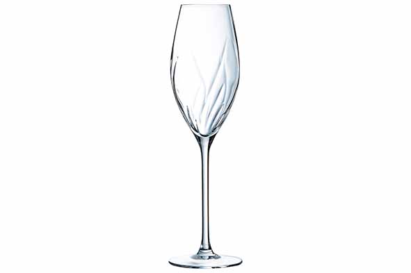Swirly champagneglas 24 cl, set van 4